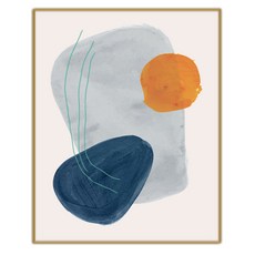 추상 일러스트 그림 인테리어액자 IDP-66, 엣지 골드