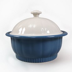 線條設計陶瓷鍋 灰色 2號, 1入, 22.6cm