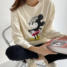 BORIMOM 孕婦米奇印花長袖T恤