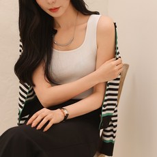 시크폭스 여성용 made 산무이 비스코스 니트 나시