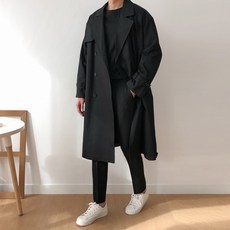 Untapped 男款雙排釦長版風衣