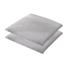 Block Mart 北歐亞麻方形坐墊 2入