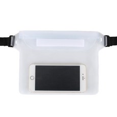 DS一鍵式大容量手機防水腰包, 1個, Clova White