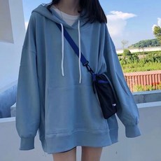 Goodif 女款休閒可愛寬鬆版型連帽T恤