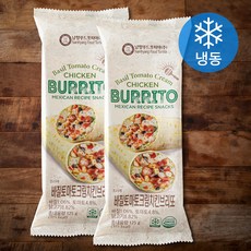 남향푸드또띠아 바질크림토마토치킨 브리또 (냉동), 125g, 1개입, 2개