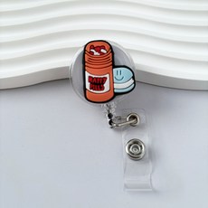Graedada 扣環卡通人物伸縮扣證件帶 類型5, 混合顏色, 5個