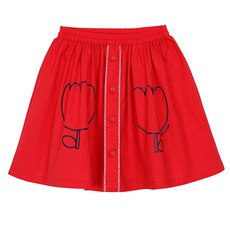 allo&lugh 女童甜美紅色絲絨裙