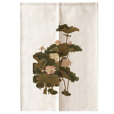 Ahope 感性蓮花手繪雙開式隔間門簾, Type 10