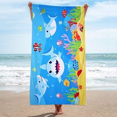 PDS Living 簡約圖案植物印花大型沙灘巾 90 x 180 cm, 8, 1個