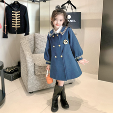 Miso Papa 女童款Watson金線雙排扣大衣