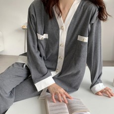 북유럽풍 잠옷 상하의 세트 63008#