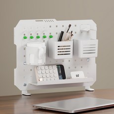 LDL MOUNT Mount Premium Munak 夾式模組化多功能洞洞板收納架 410 x 315 x 429~480 mm, 1個, 白色