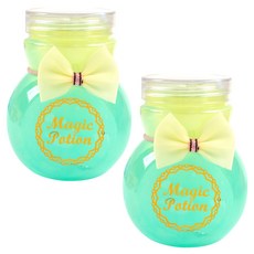 포포팬시 오로라 매직 마법 물약 슬라임, 그린, 2개