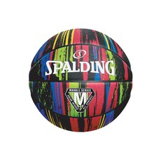 스팔딩 마블 시리즈 블랙 레인보우 농구공, 84-398Z, 1개