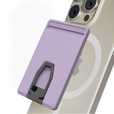 하이온 핸디 맥세이프23 하드 슬림 카드포켓 거치대, 퍼플, 1개