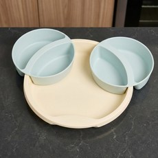 네스틱 빙그르르 플레이트 + 달빛 볼 2p 세트, 민트, 1세트, 플레이트 + 볼 2p