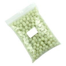 Sea Time DIY 釣魚用自製釣組 夜光圓形硬珠 8mm 500入, 螢光, 1個