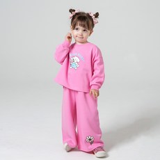 KIDSCOMO 女童豆腐上下衣套裝