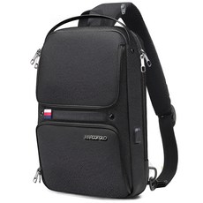 MARCO POLO 方形防水單肩包 MP3054, 黑色