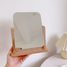 木製旋轉方形桌鏡, 大