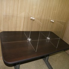 哈哈購物 防飛沫隔板 6人用 + 十字連接 4p, 透明