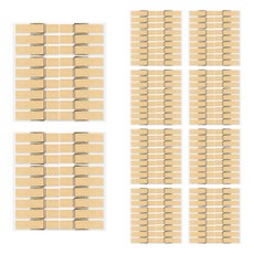 Uniart 1000 木夾 18入, 原木, 10個