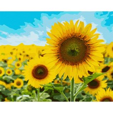 Play about 油畫點點畫DIY名畫繪製 40*50cm 幸福的向日葵, 1個, 混色