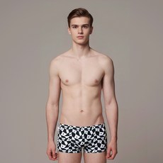 TORNADO SPORTS 男性中腰短版四角室內泳褲 PMS501