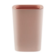 가정용 사각형 압력원 쓰레기통, 핑크, 1개