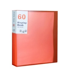 展示用 A5 透明文件夾 紅色 60張, 1個