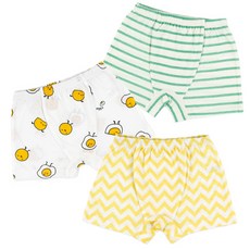 Maykids 微笑系列童款印花四角內褲 3件組