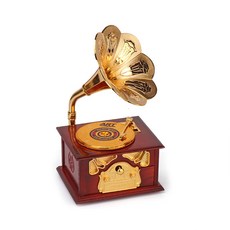 Dreammall 復古留聲機音樂盒 YL2013, 棕色