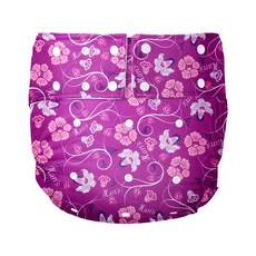 布防水褲成人尿布 12 花朵, 1件, 1個