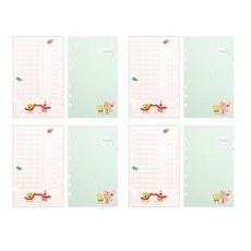 海綿寶寶檔案 6孔補充內頁 詩 原稿 日記, 4個, 16張