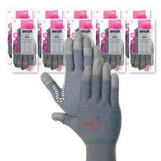orUn Top Dot 工作手套 L, 灰色, 10個