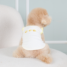 AMYLOVESPET 狗狗LA柔軟睡眠背心, 黃色(小雞)