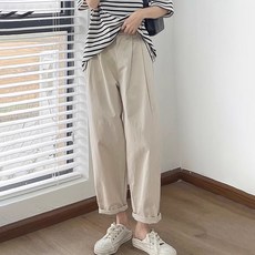 daysoy 休閒直筒孕婦長褲