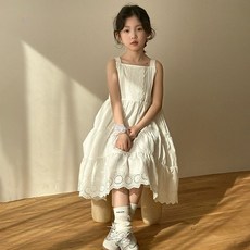 Abeef 兒童馬甲式層次連身裙