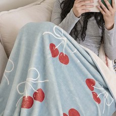 Rugum Swimming Cherry 柔軟織物超細纖維毯