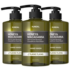 KUNDAL 昆黛爾 蜂蜜澳洲堅果香氛洗手乳 Ylang Ylang, 258ml, 3件