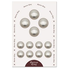 女士高級西裝鈕扣 15mm 8入 + 21mm 4入 組, 1套, 鎳