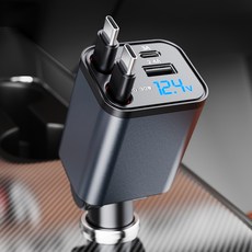 MONSTER LIGHT 4合1車用高速充電器, 黑色, XC80