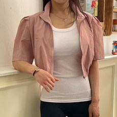 女款Diamignon Rinhay抽繩露臍短袖夾克