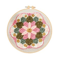 펀치니들 프랑스 자수 취미 DIY 키트, 1세트, 033
