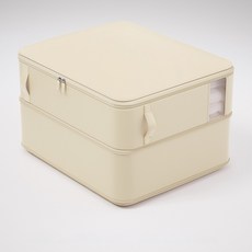 Bom Damda 窗戶型壓縮棉被整理袋 淺米色, 1個
