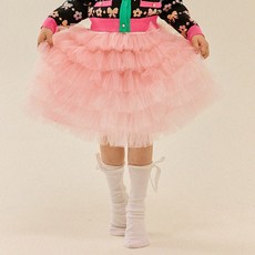 Riebello女童款荷葉邊裙