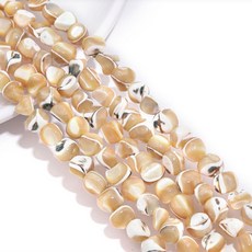 Allode 自然色石珠 DIY 串珠 38cm, 55個, 07 棕色