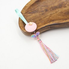 緋緞路 珍珠蝴蝶流蘇佩飾