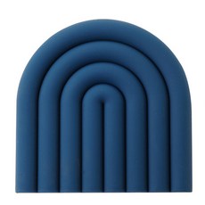 올라운더 북유럽 레인보우 실리콘 냄비받침 네이비, 1개