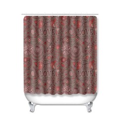 北歐簡約浴室浴簾 Type20 180 x 180 cm L87, 1個